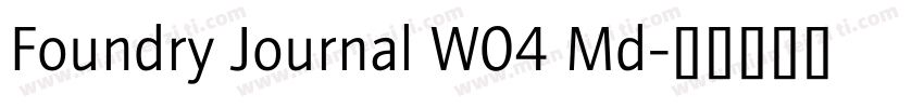Foundry Journal W04 Md字体转换